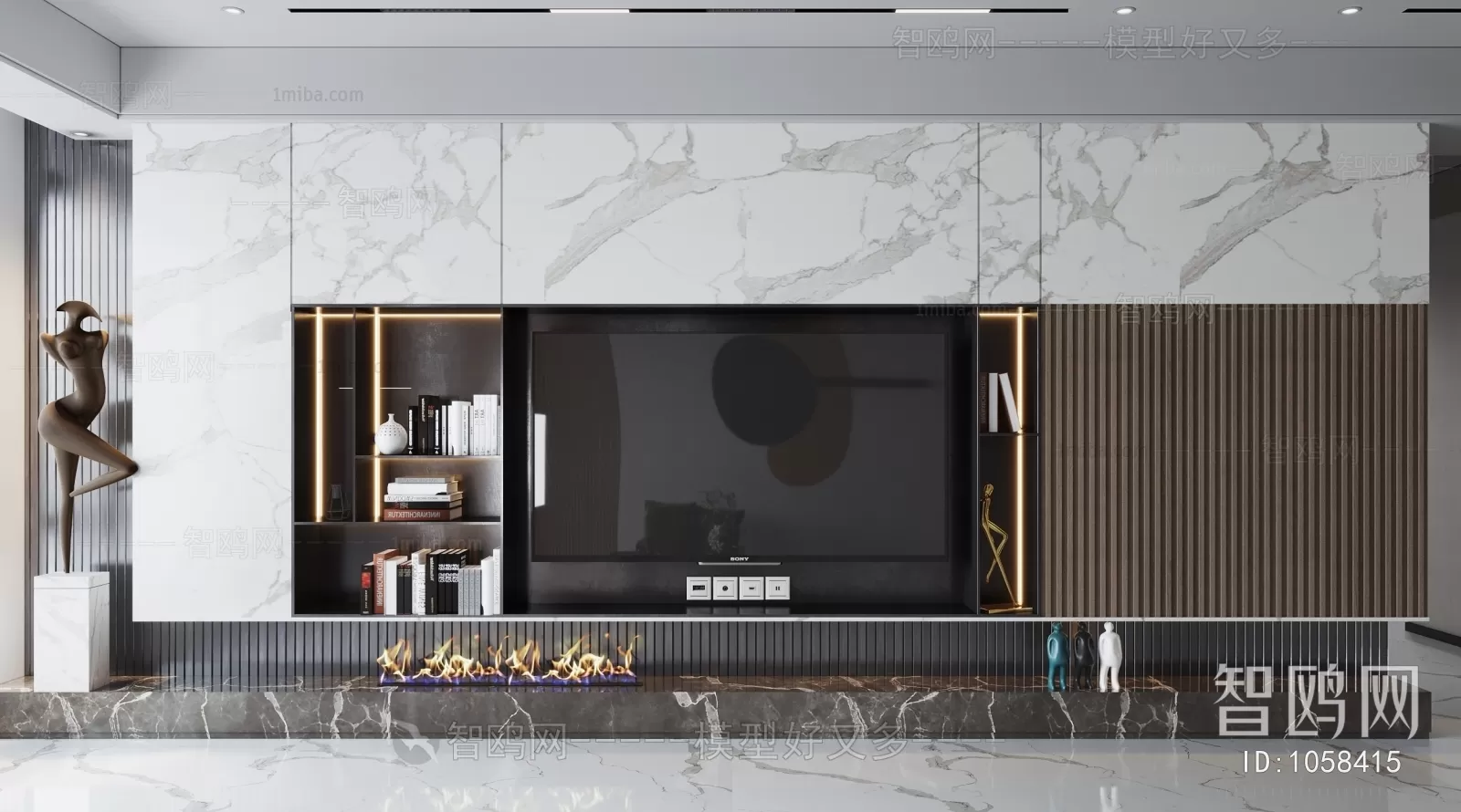 TV SHELF – 3D MODELS – DOWNLOAD – 011 – PRO