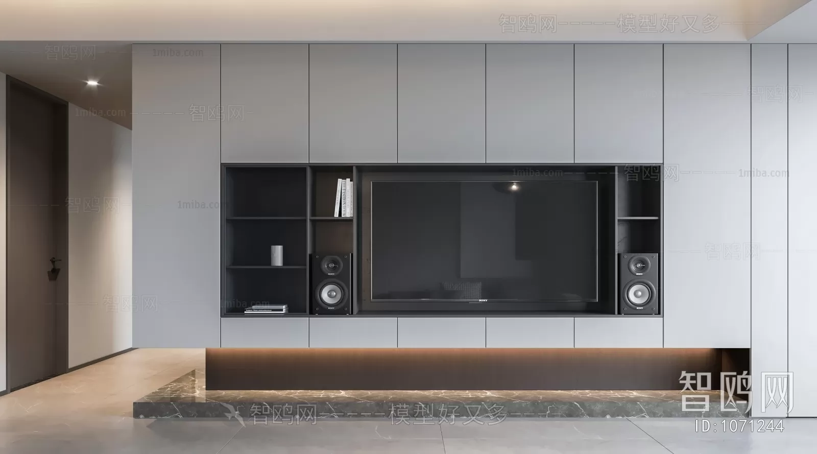 TV SHELF – 3D MODELS – DOWNLOAD – 013 – PRO