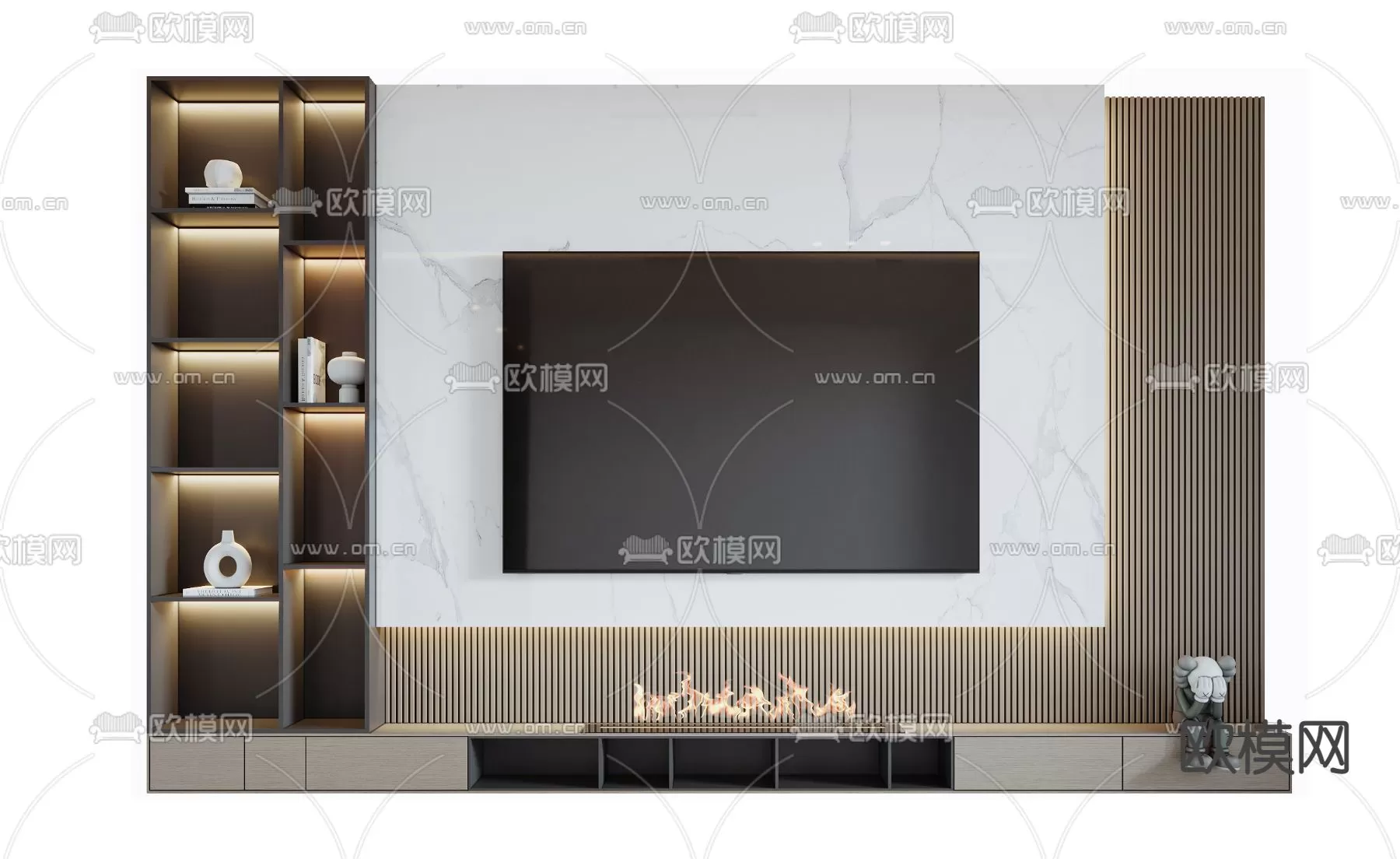 TV SHELF – 3D MODELS – DOWNLOAD – 016 – PRO