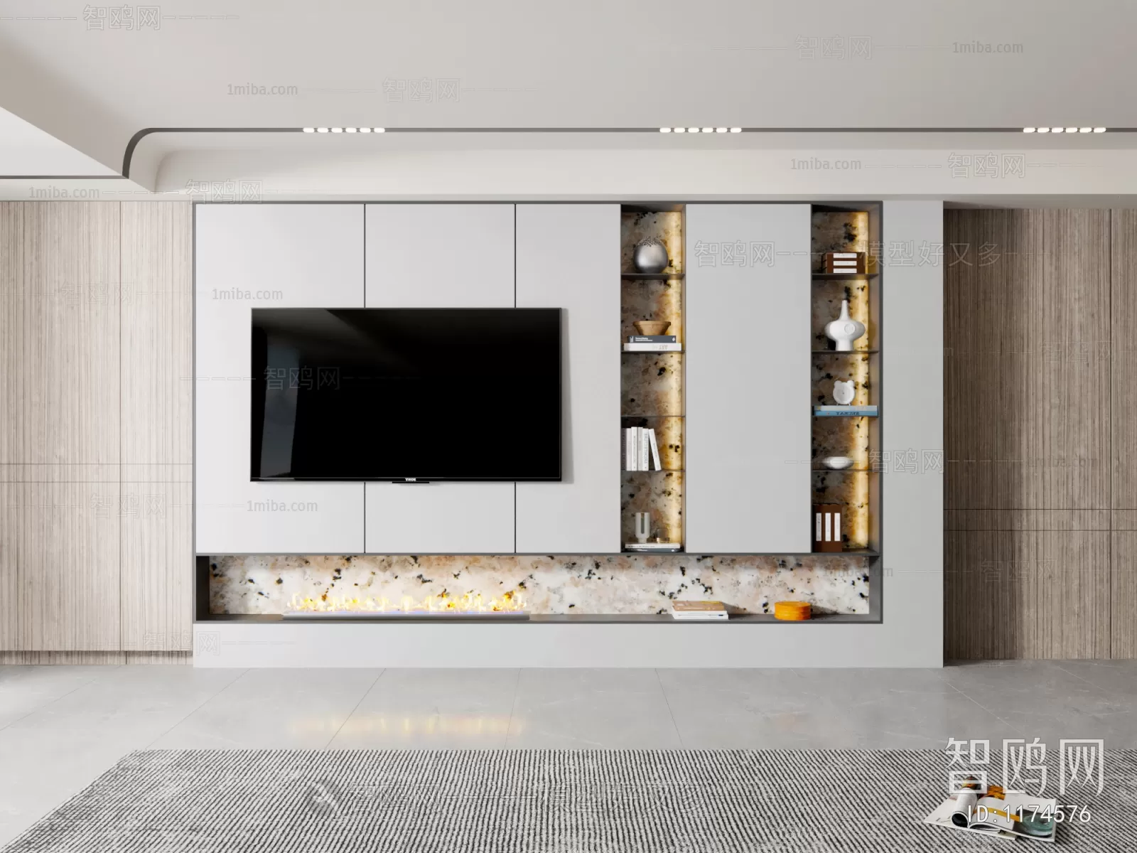 TV SHELF – 3D MODELS – DOWNLOAD – 027 – PRO