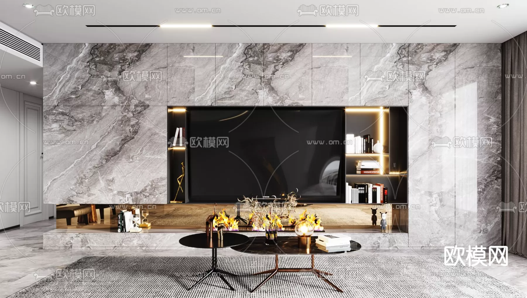 TV SHELF – 3D MODELS – DOWNLOAD – 031 – PRO