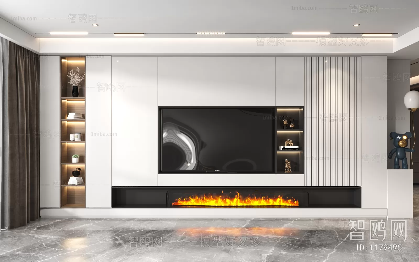 TV SHELF – 3D MODELS – DOWNLOAD – 033 – PRO