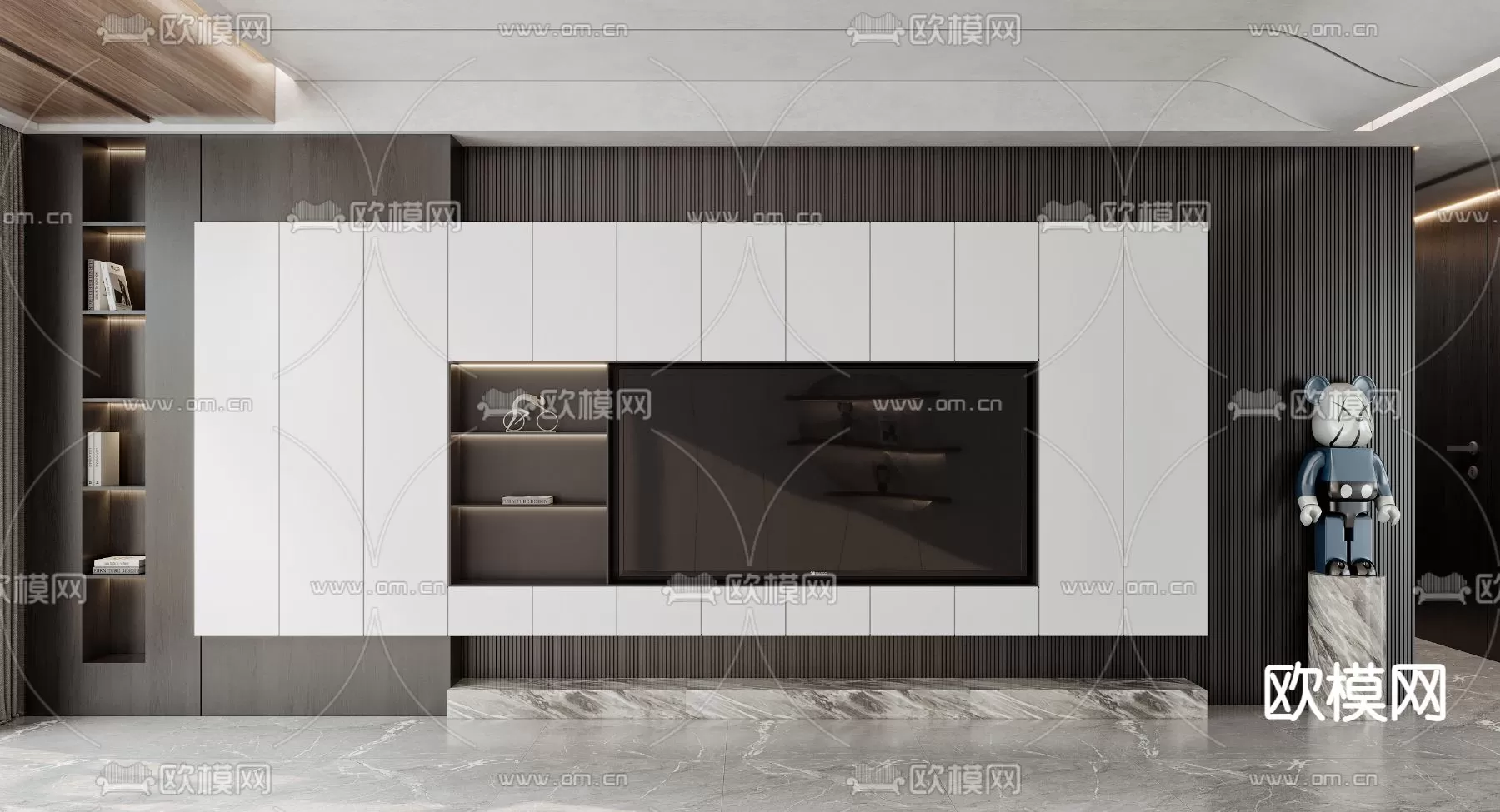 TV SHELF – 3D MODELS – DOWNLOAD – 051 – PRO