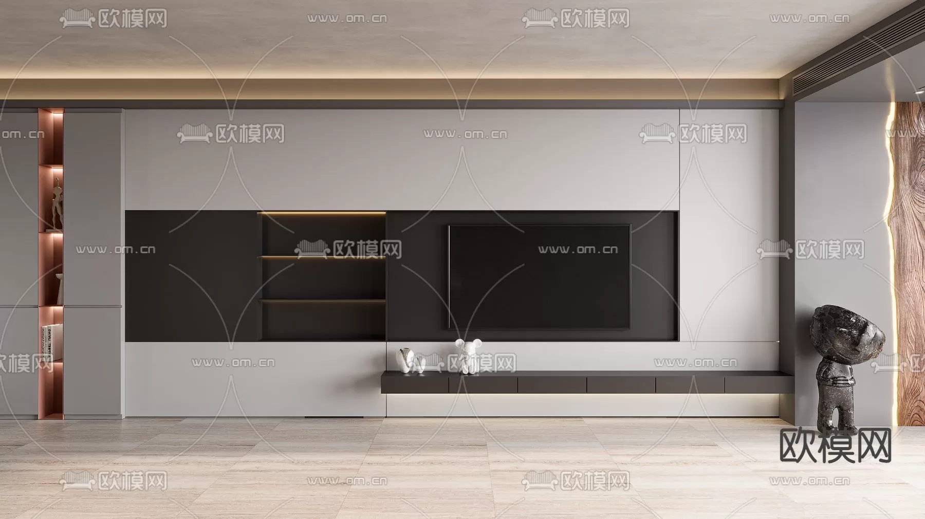 TV SHELF – 3D MODELS – DOWNLOAD – 052 – PRO