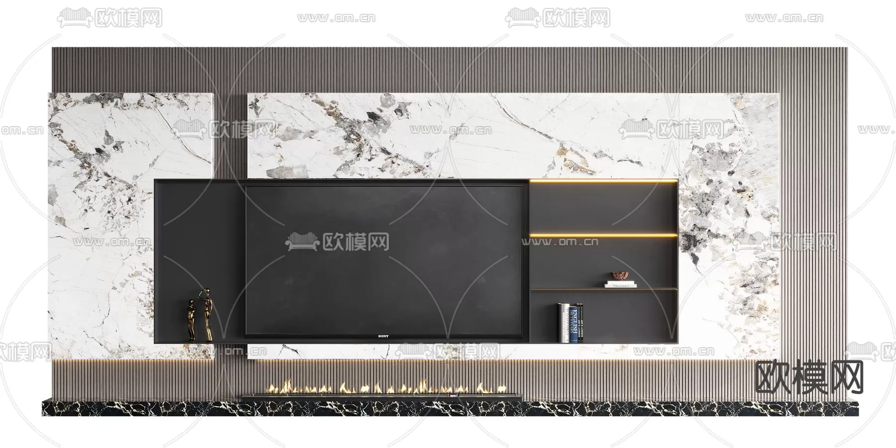 TV SHELF – 3D MODELS – DOWNLOAD – 053 – PRO