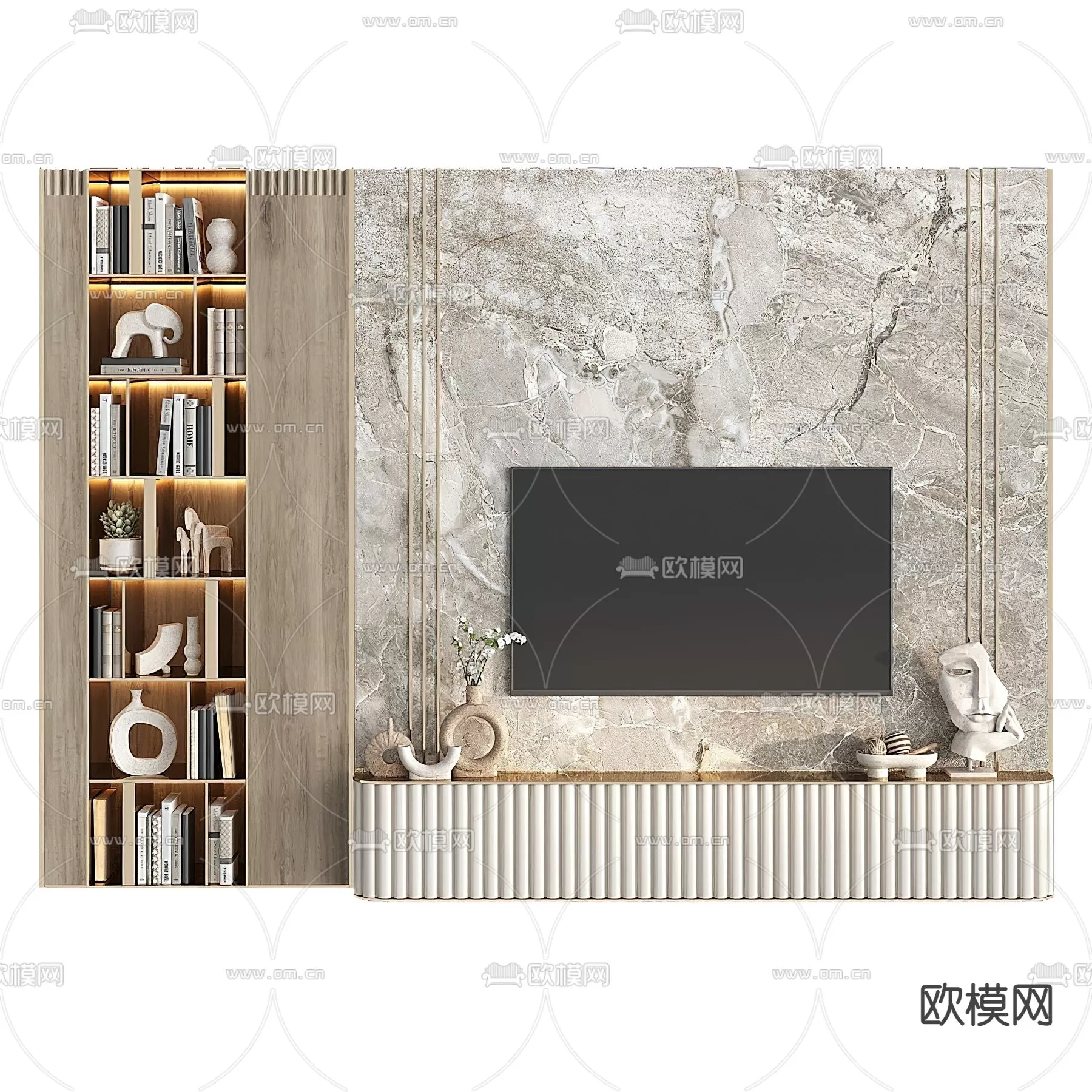 TV SHELF – 3D MODELS – DOWNLOAD – 054 – PRO