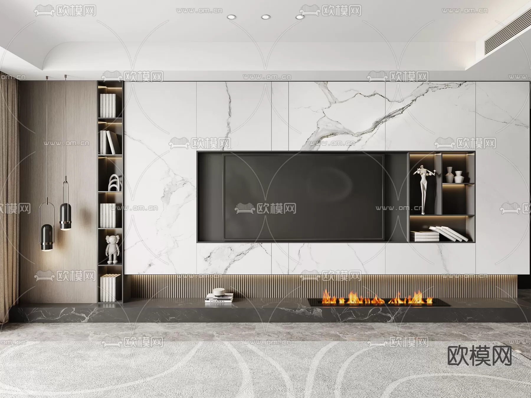 TV SHELF – 3D MODELS – DOWNLOAD – 055 – PRO