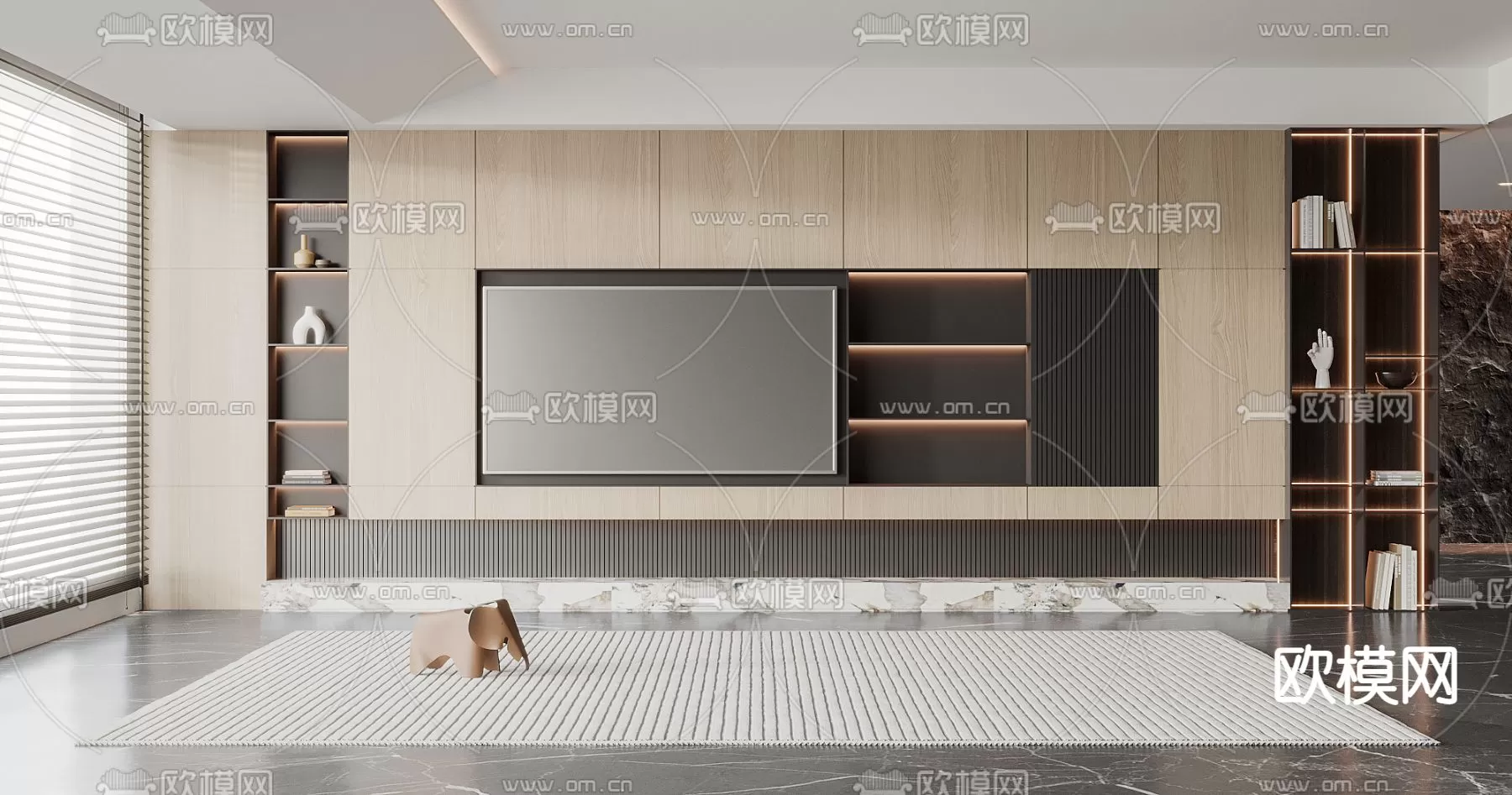 TV SHELF – 3D MODELS – DOWNLOAD – 070 – PRO