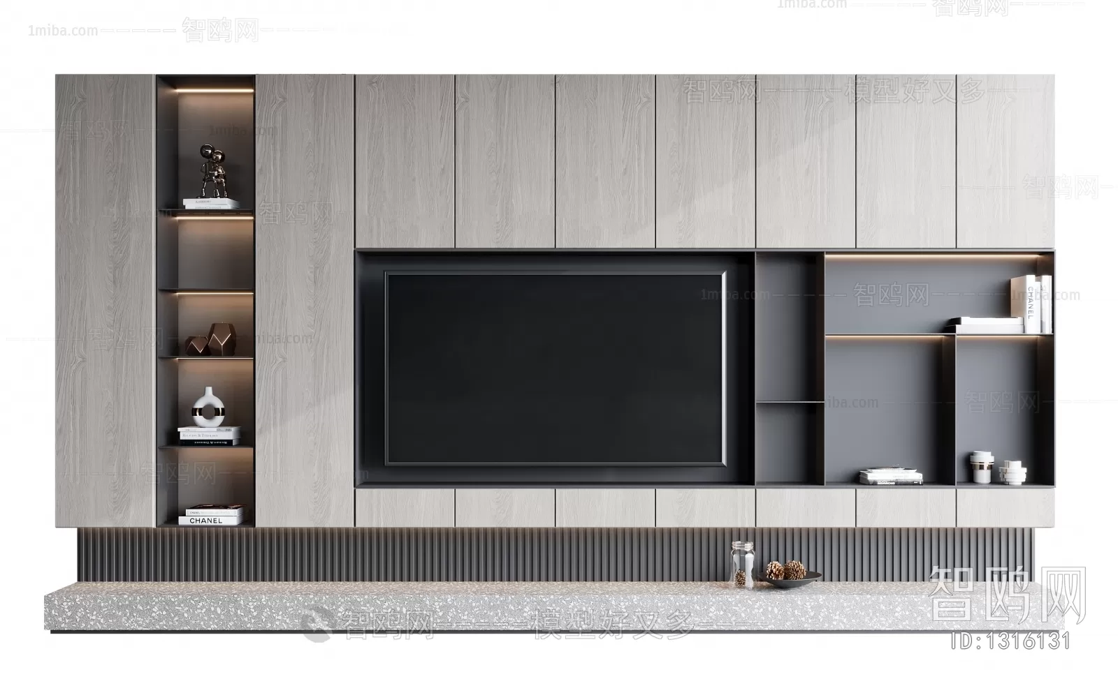 TV SHELF – 3D MODELS – DOWNLOAD – 075 – PRO