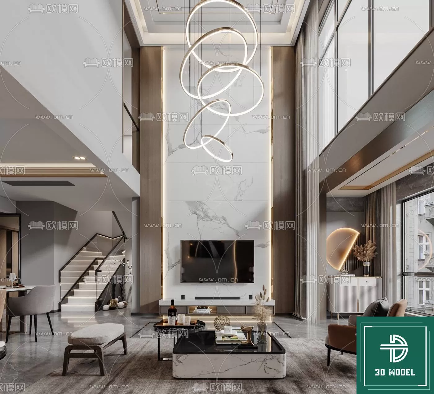 LIVING ROOM 3D SCENES – BLOCKS – 006 – PRO