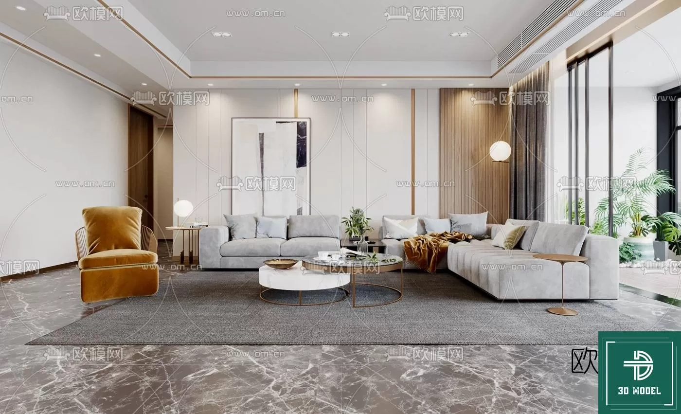 LIVING ROOM 3D SCENES – BLOCKS – 026 – PRO