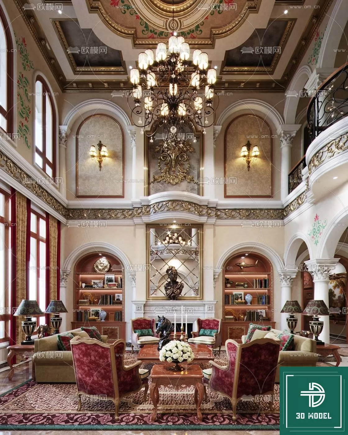 LIVING ROOM 3D SCENES – BLOCKS – 033 – PRO