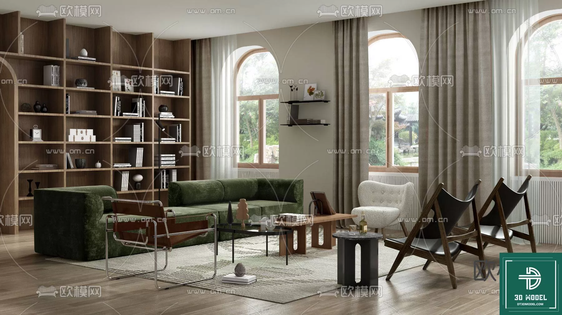 LIVING ROOM 3D SCENES – BLOCKS – 038 – PRO