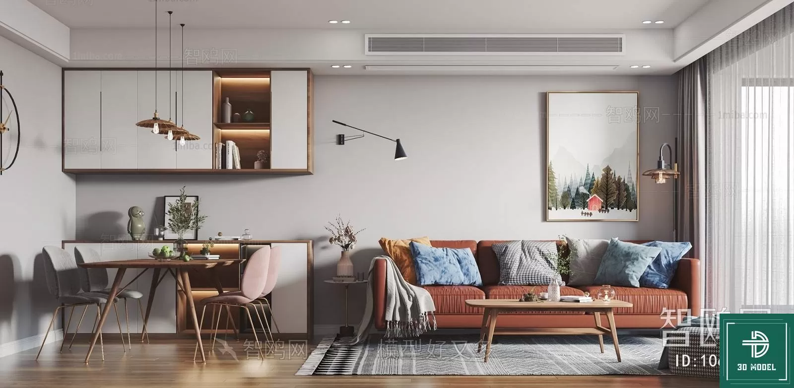 LIVING ROOM 3D SCENES – BLOCKS – 045 – PRO