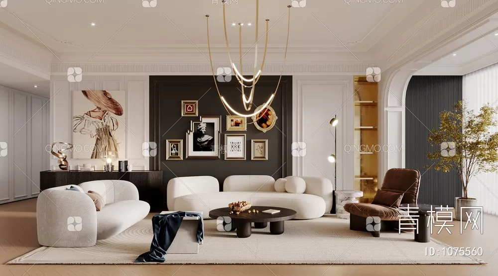 LIVING ROOM 3D SCENES – BLOCKS – 048 – PRO