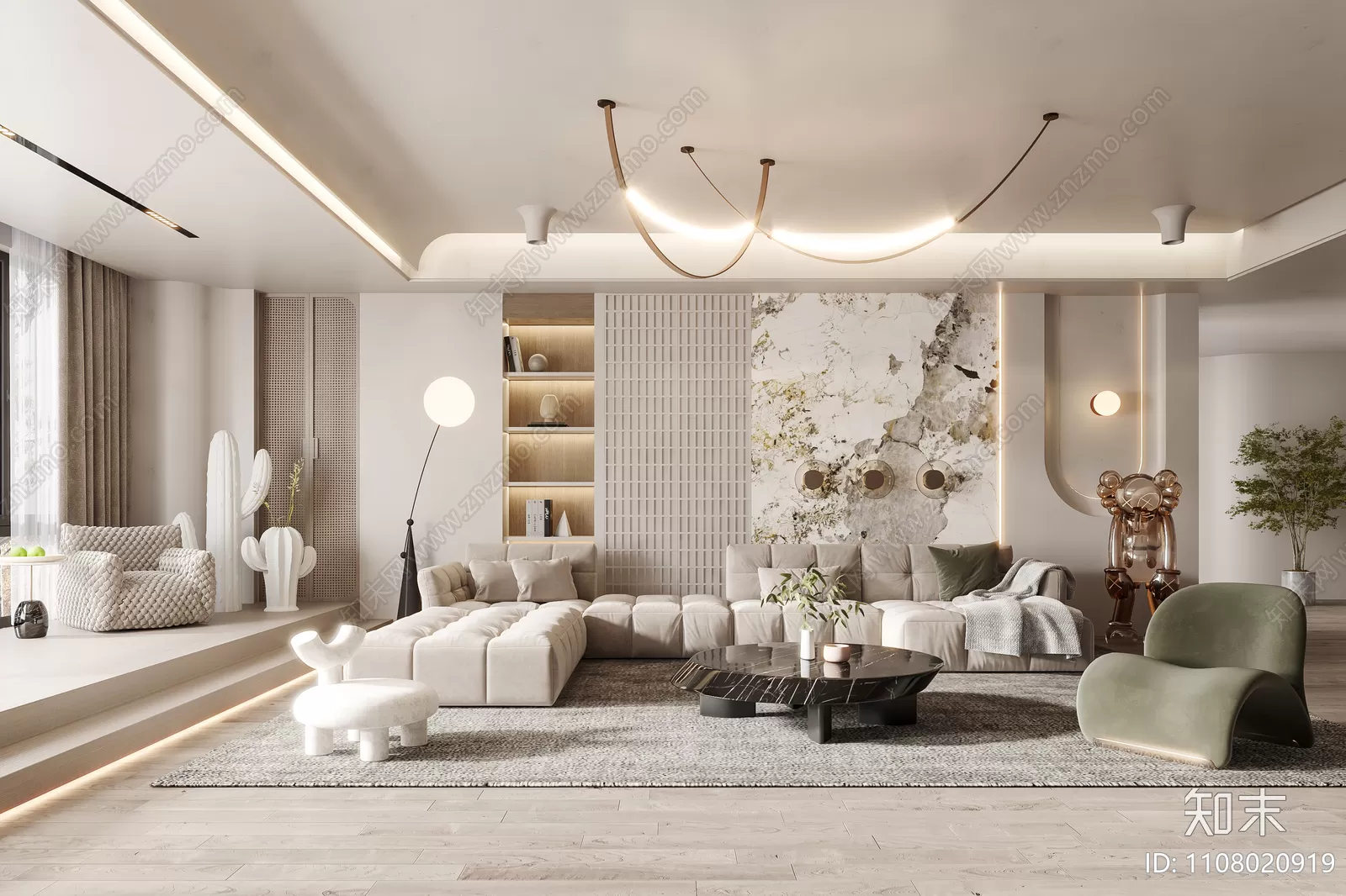 LIVING ROOM 3D SCENES – BLOCKS – 057 – PRO