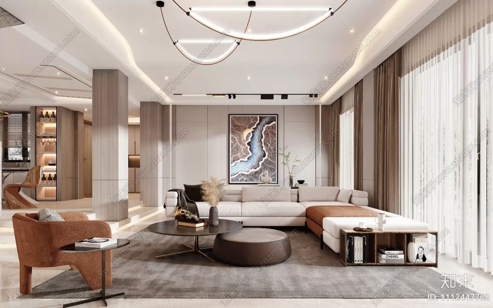 LIVING ROOM 3D SCENES – BLOCKS – 061 – PRO