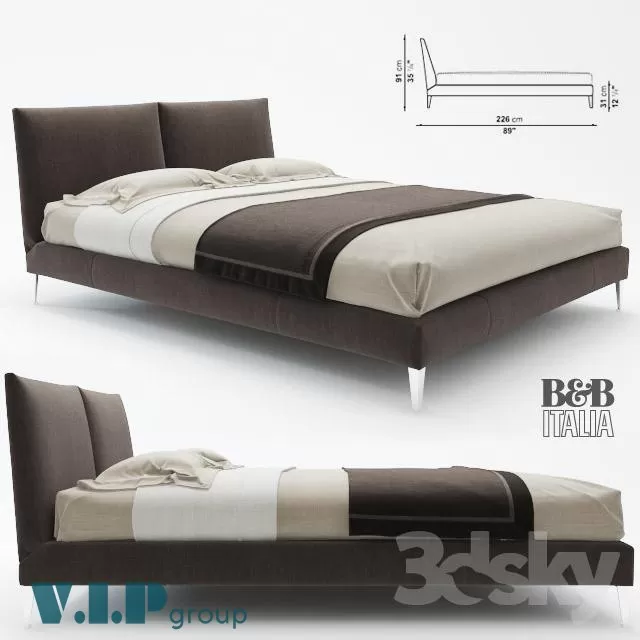 3DSKYMODEL – Bed – 2558