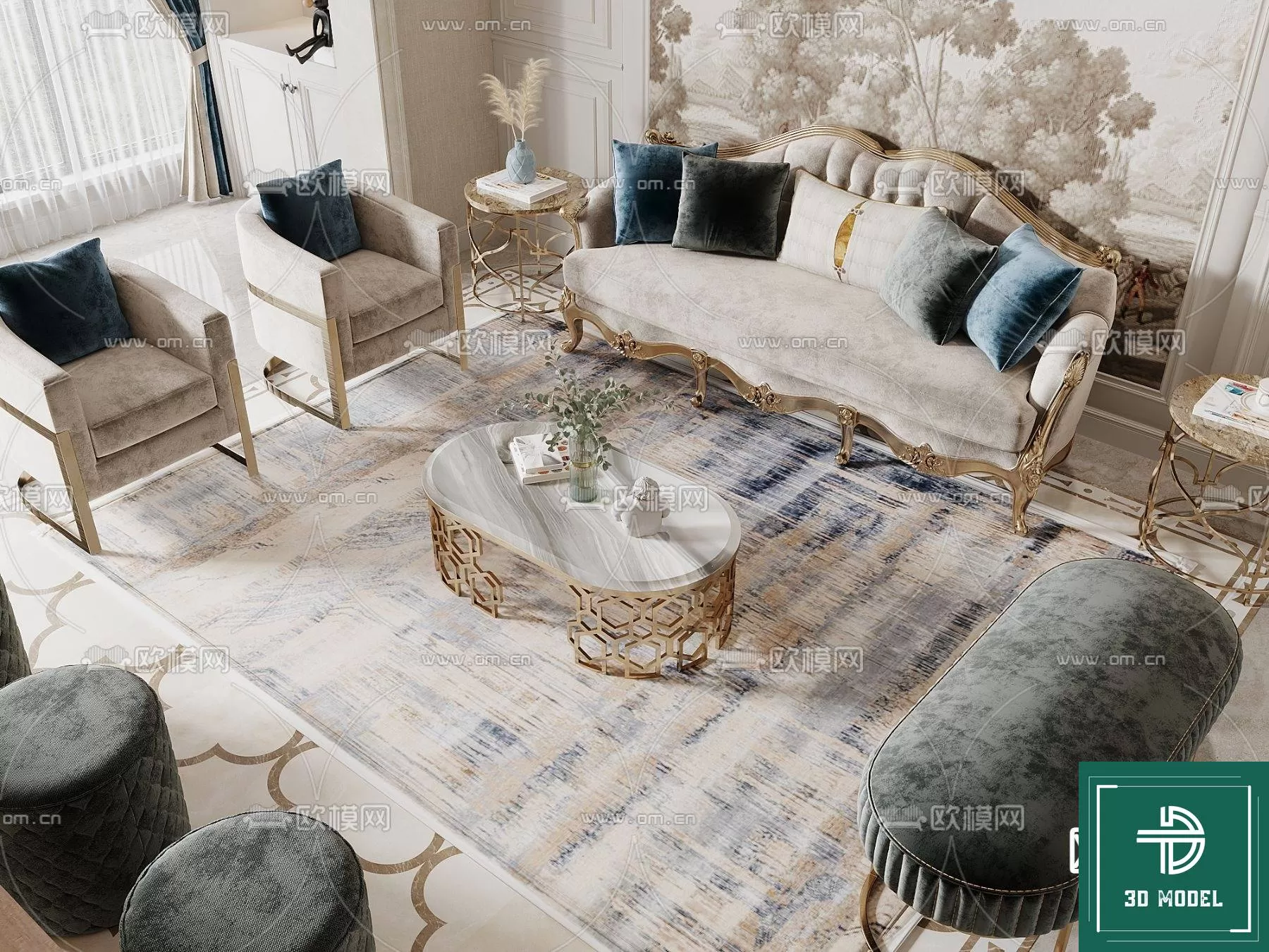 LIVING ROOM 3D SCENES – BLOCKS – 101 – PRO LIVING ROOM 3D SCENES – BLOCKS – 101 – PRO