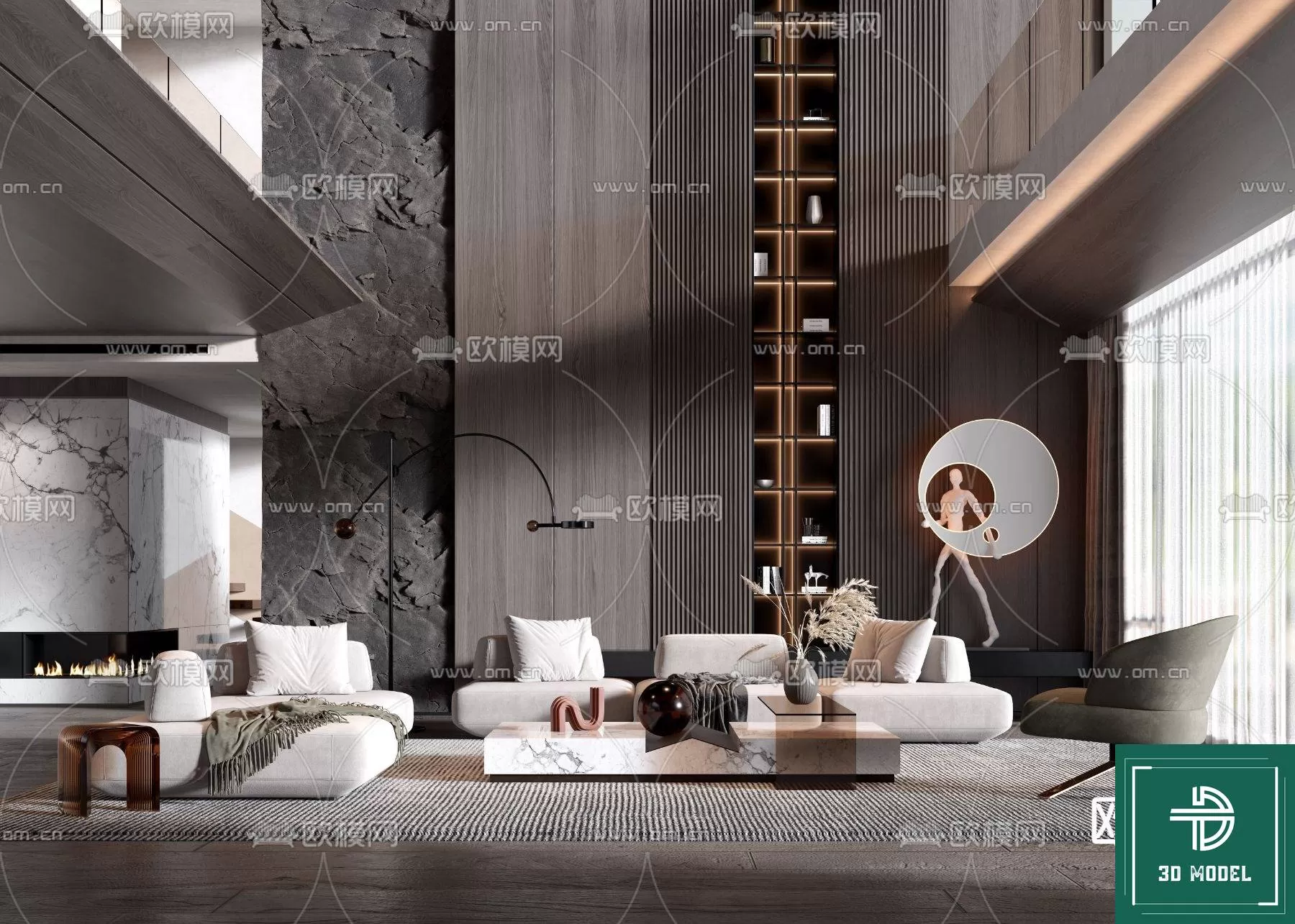 LIVING ROOM 3D SCENES – BLOCKS – 106 – PRO LIVING ROOM 3D SCENES – BLOCKS – 106 – PRO
