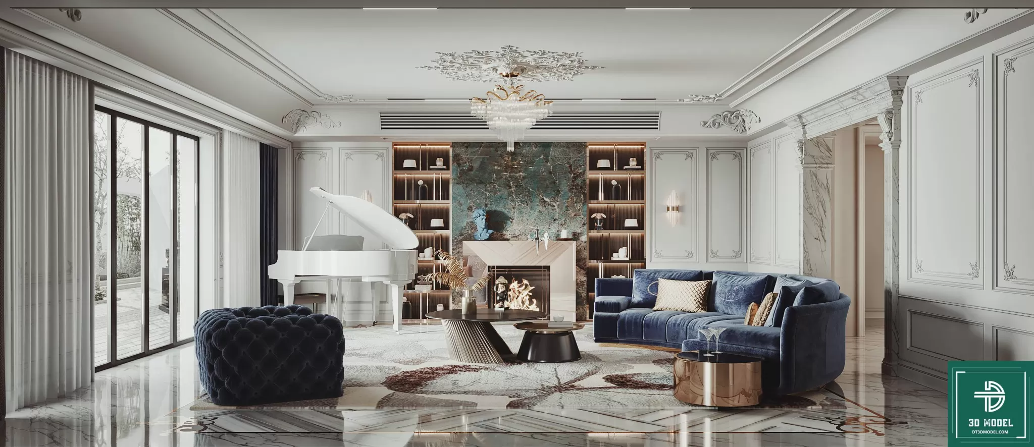 LIVING ROOM 3D SCENES – BLOCKS – 109 – PRO LIVING ROOM 3D SCENES – BLOCKS – 109 – PRO