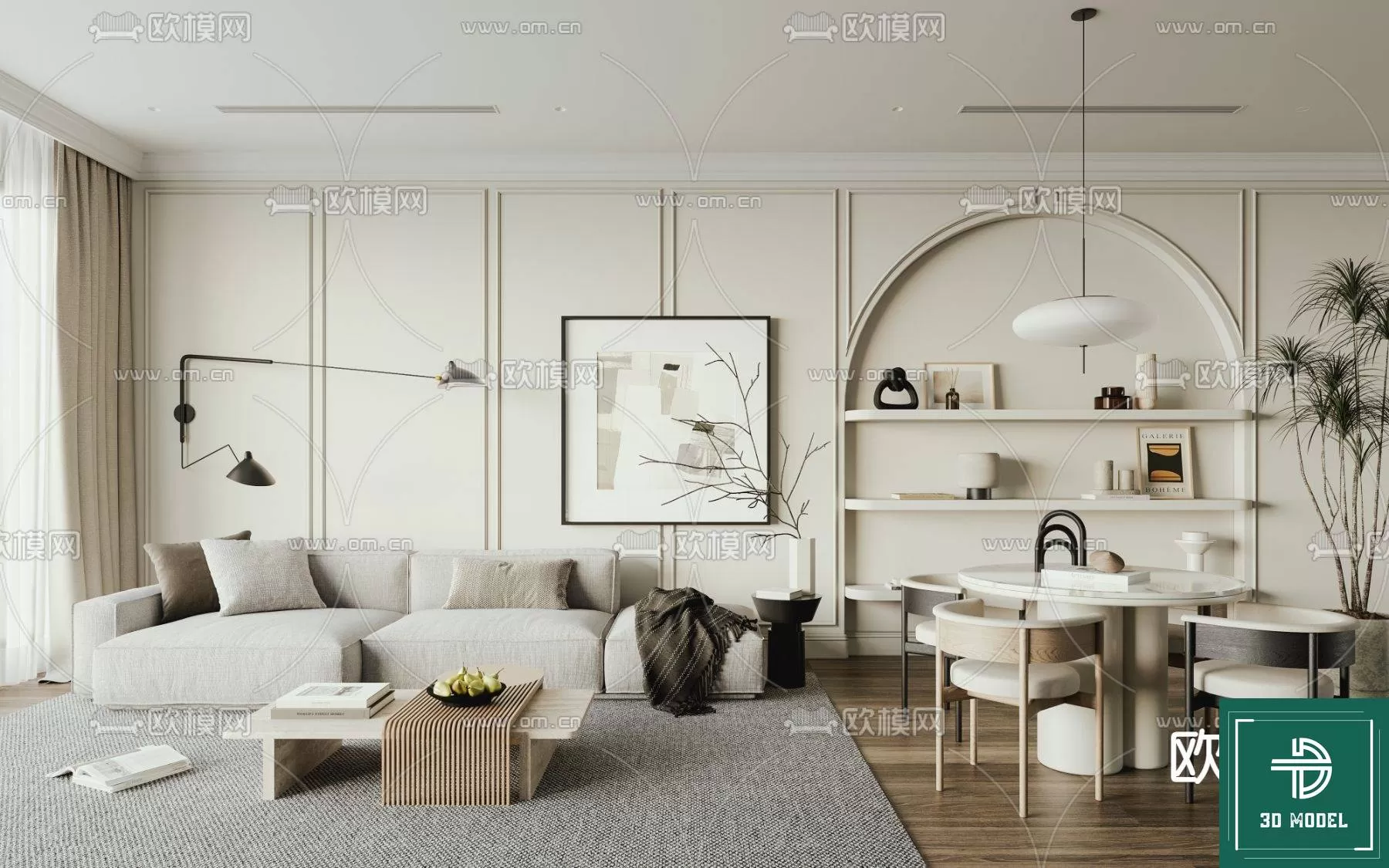 LIVING ROOM 3D SCENES – BLOCKS – 124 – PRO LIVING ROOM 3D SCENES – BLOCKS – 124 – PRO