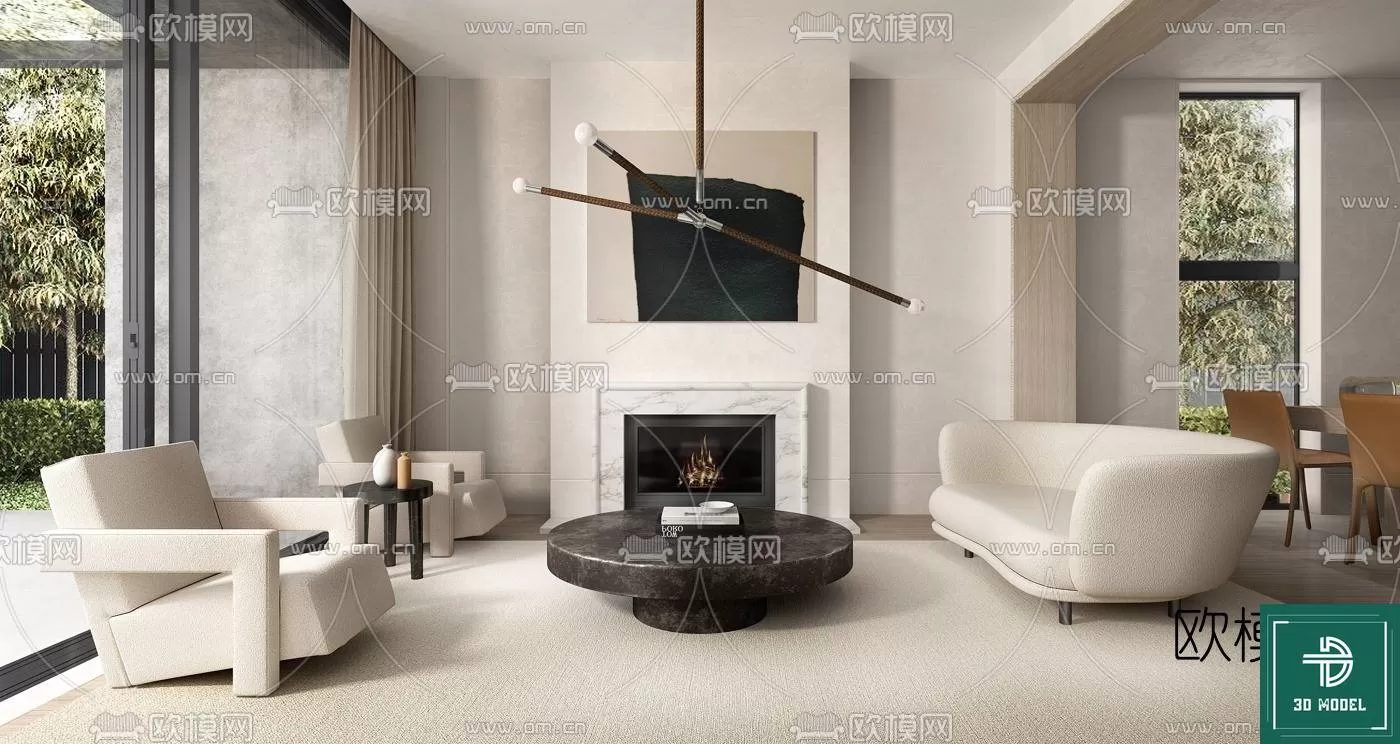 LIVING ROOM 3D SCENES – BLOCKS – 134 – PRO LIVING ROOM 3D SCENES – BLOCKS – 134 – PRO