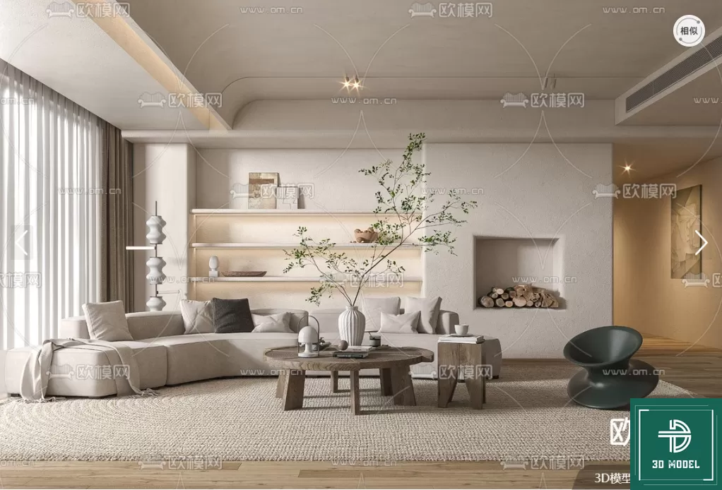 LIVING ROOM 3D SCENES – BLOCKS – 136 – PRO LIVING ROOM 3D SCENES – BLOCKS – 136 – PRO