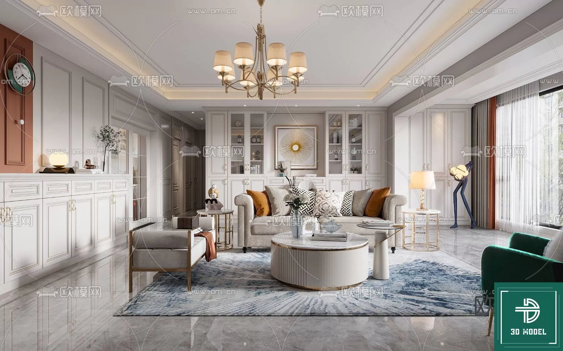 LIVING ROOM 3D SCENES – BLOCKS – 143 – PRO LIVING ROOM 3D SCENES – BLOCKS – 143 – PRO