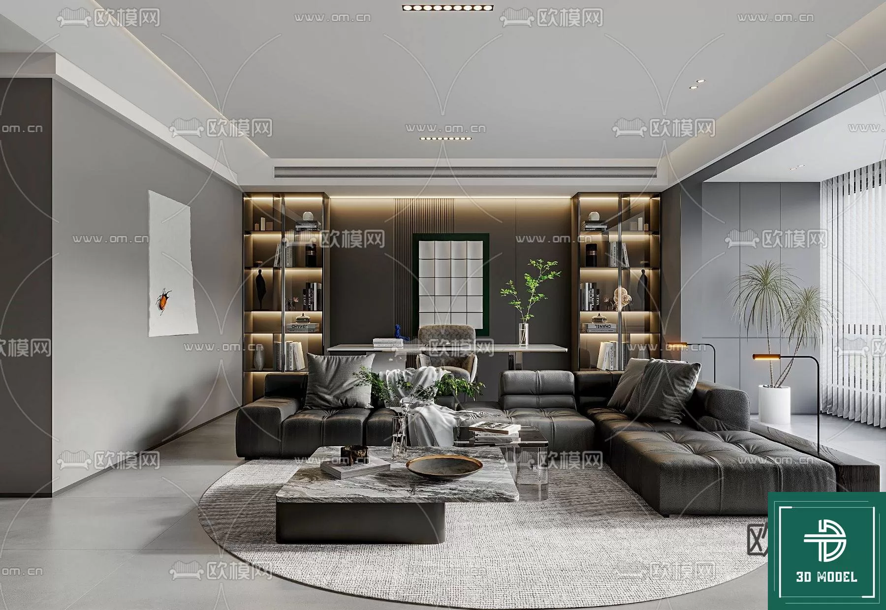 LIVING ROOM 3D SCENES – BLOCKS – 154 – PRO LIVING ROOM 3D SCENES – BLOCKS – 154 – PRO