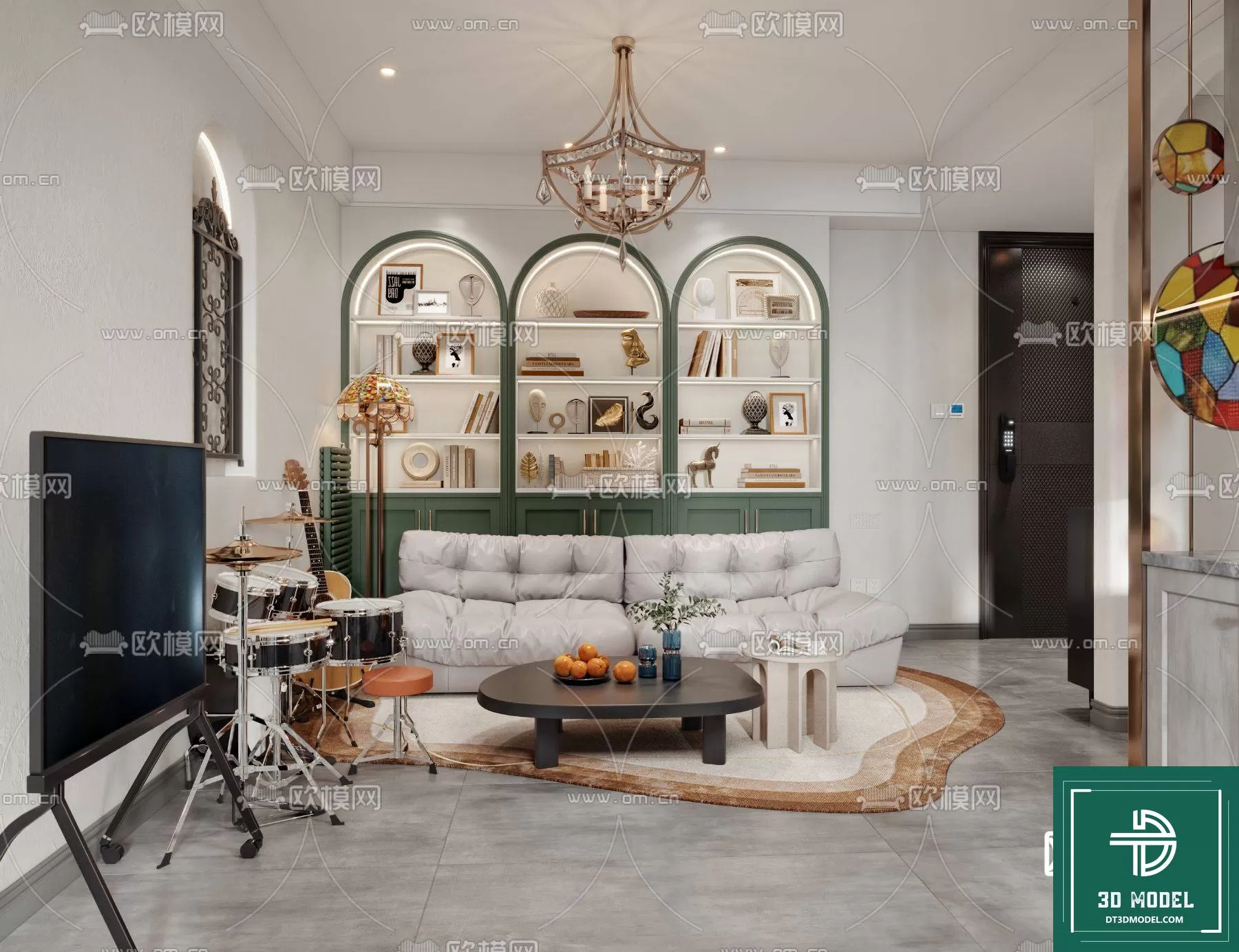 LIVING ROOM 3D SCENES – BLOCKS – 161 – PRO LIVING ROOM 3D SCENES – BLOCKS – 161 – PRO