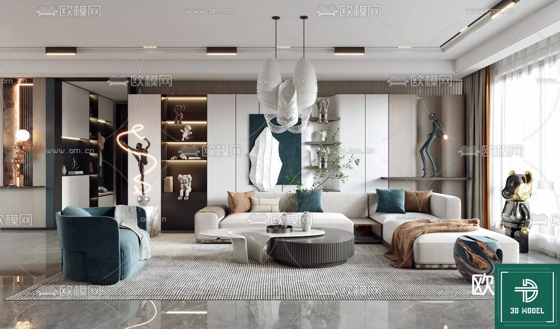 LIVING ROOM 3D SCENES – BLOCKS – 180 – PRO LIVING ROOM 3D SCENES – BLOCKS – 180 – PRO