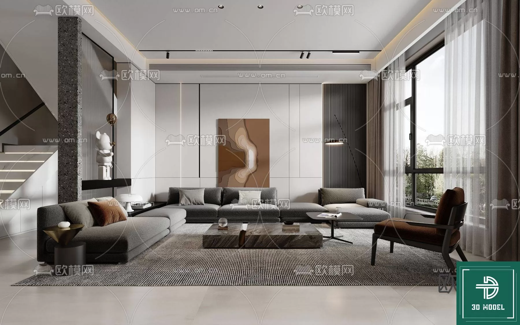 LIVING ROOM 3D SCENES – BLOCKS – 192 – PRO LIVING ROOM 3D SCENES – BLOCKS – 192 – PRO