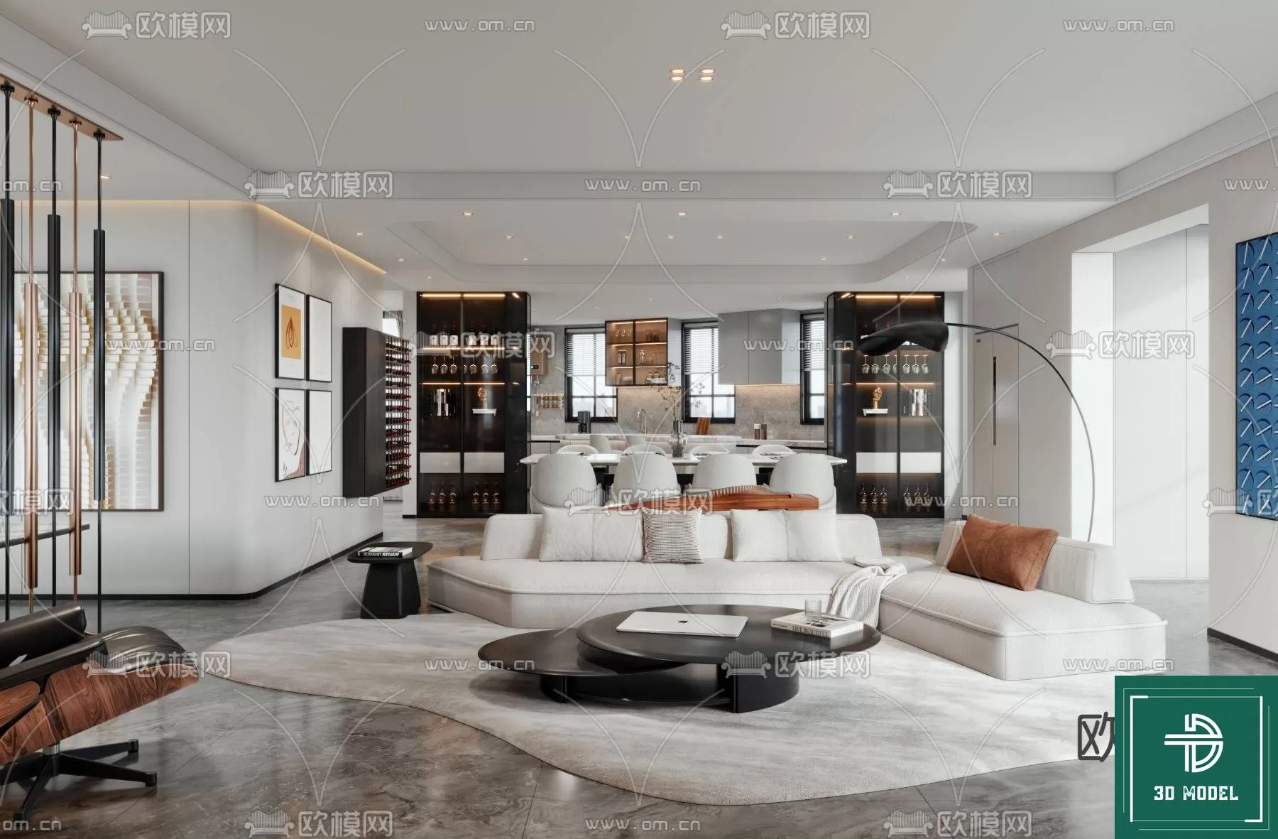 LIVING ROOM 3D SCENES – BLOCKS – 195 – PRO LIVING ROOM 3D SCENES – BLOCKS – 195 – PRO