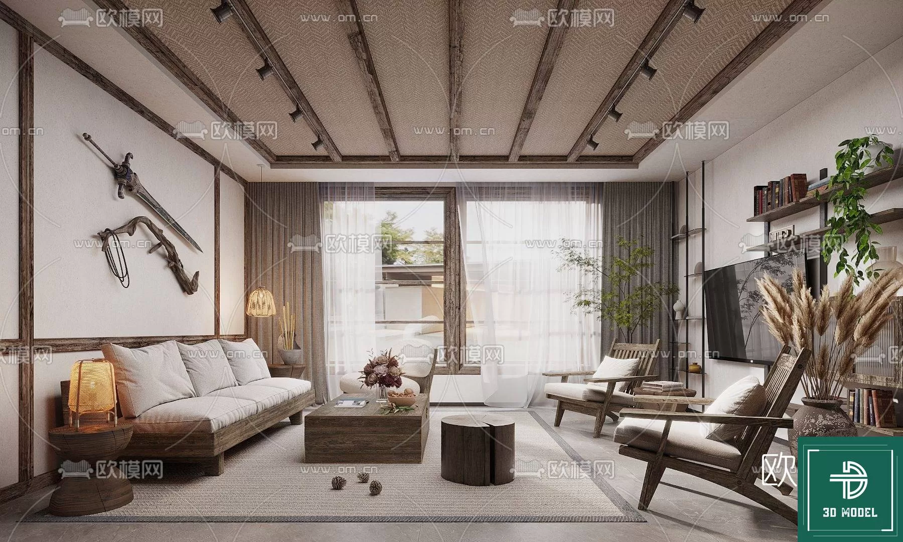 LIVING ROOM 3D SCENES – BLOCKS – 196 – PRO LIVING ROOM 3D SCENES – BLOCKS – 196 – PRO