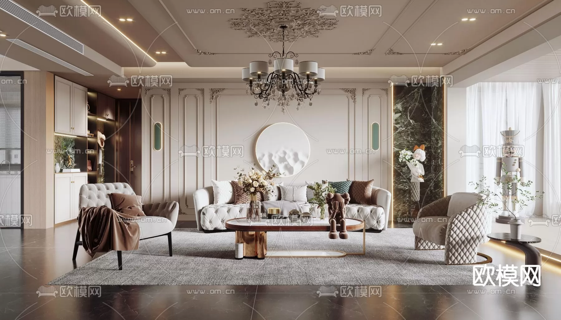 LIVING ROOM 3D SCENES – BLOCKS – 206 – PRO LIVING ROOM 3D SCENES – BLOCKS – 206 – PRO