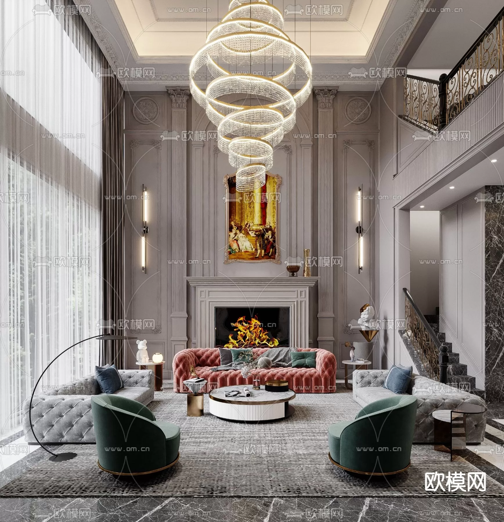 LIVING ROOM 3D SCENES – BLOCKS – 209 – PRO LIVING ROOM 3D SCENES – BLOCKS – 209 – PRO