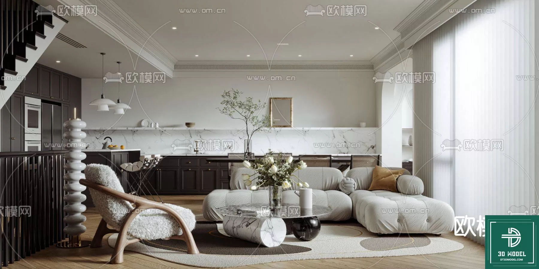 LIVING ROOM 3D SCENES – BLOCKS – 281 – PRO LIVING ROOM 3D SCENES – BLOCKS – 281 – PRO