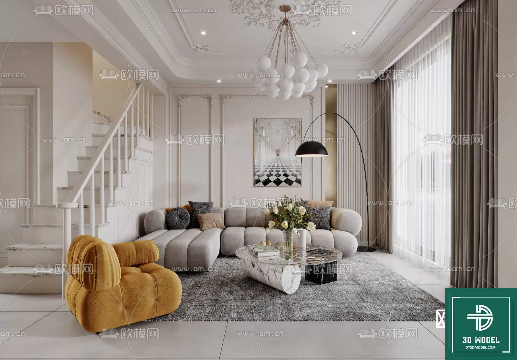 LIVING ROOM 3D SCENES – BLOCKS – 300 – PRO LIVING ROOM 3D SCENES – BLOCKS – 300 – PRO