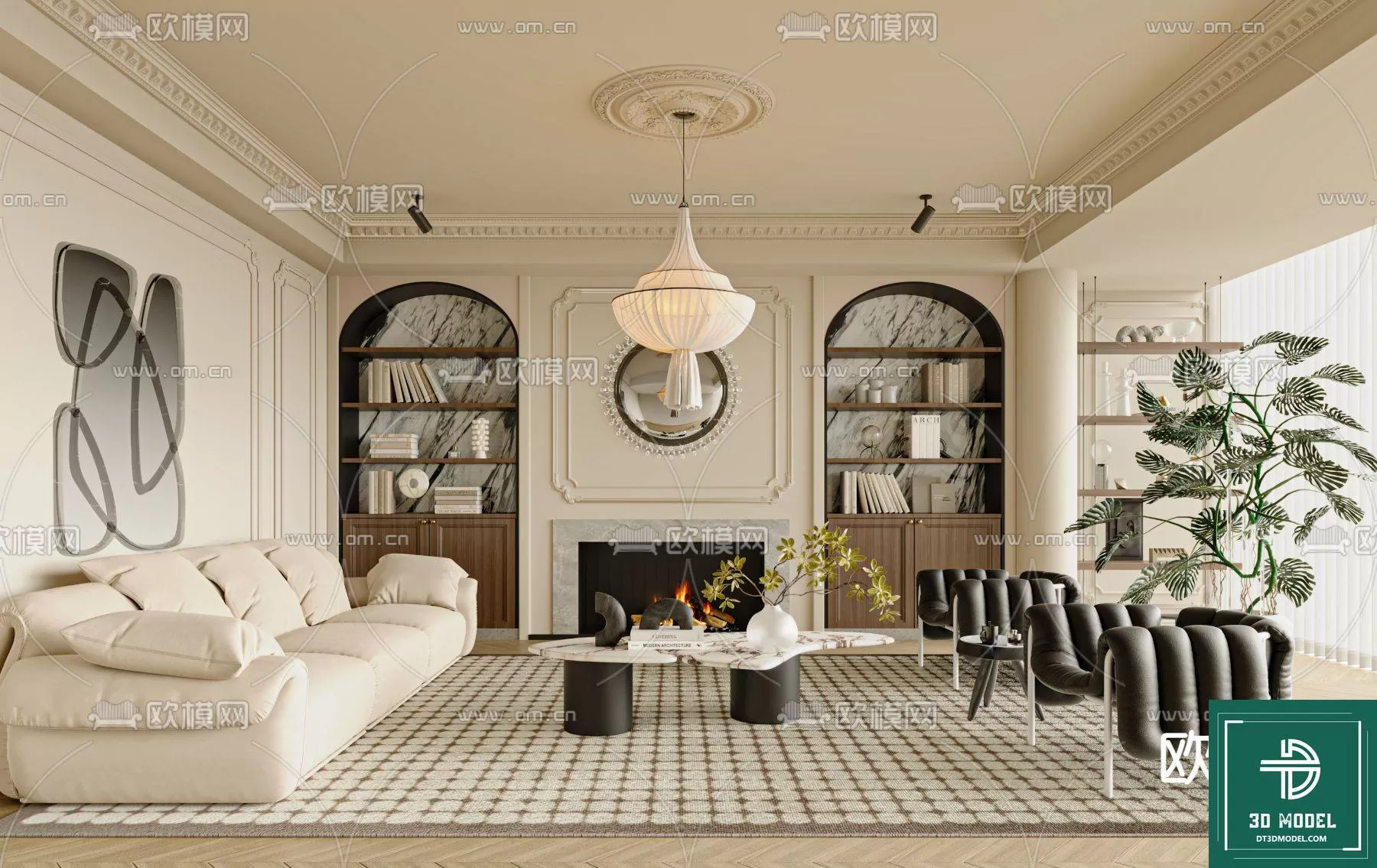 LIVING ROOM 3D SCENES – BLOCKS – 331 – PRO LIVING ROOM 3D SCENES – BLOCKS – 331 – PRO