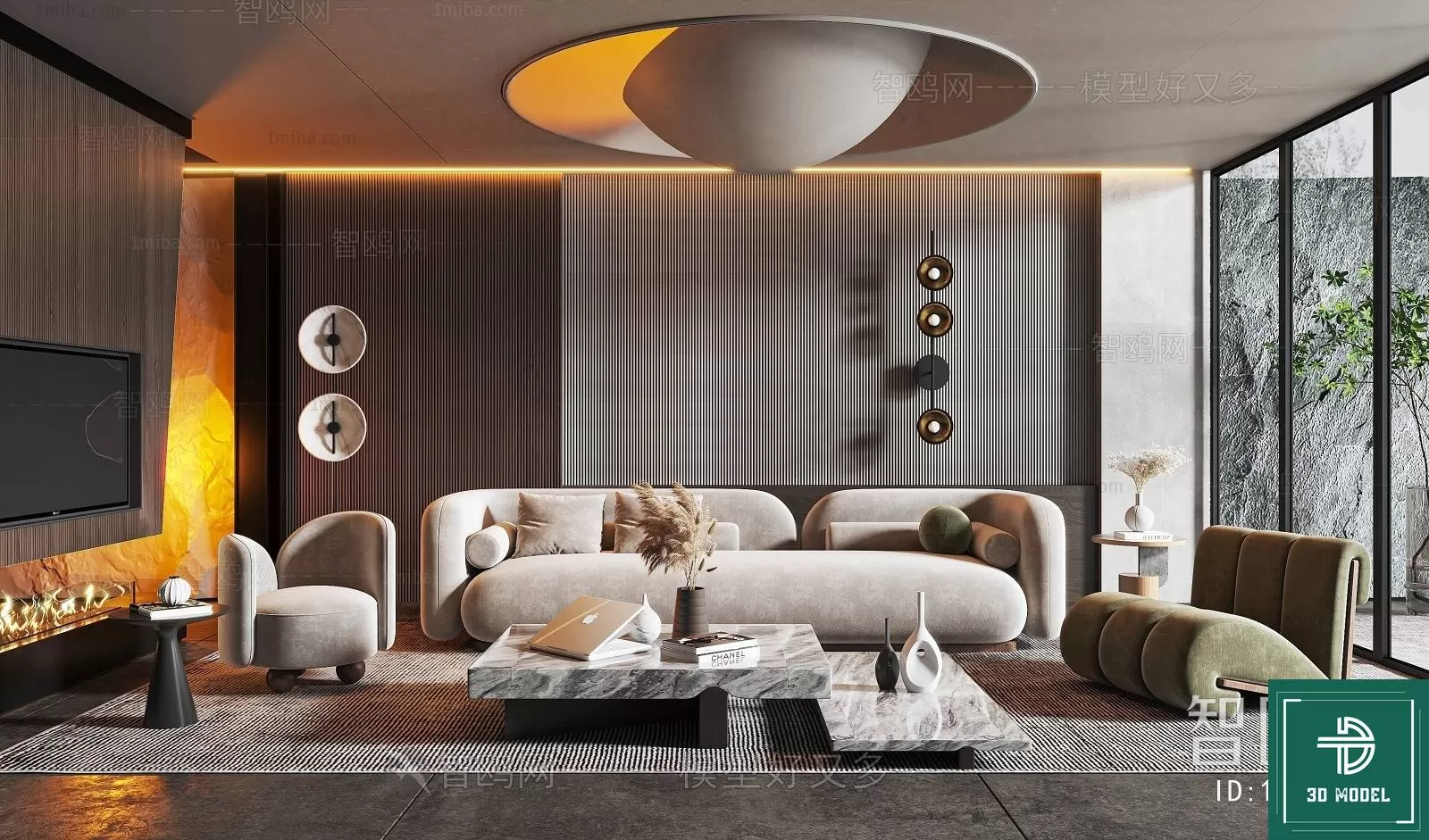 LIVING ROOM 3D SCENES – BLOCKS – 405 – PRO LIVING ROOM 3D SCENES – BLOCKS – 405 – PRO