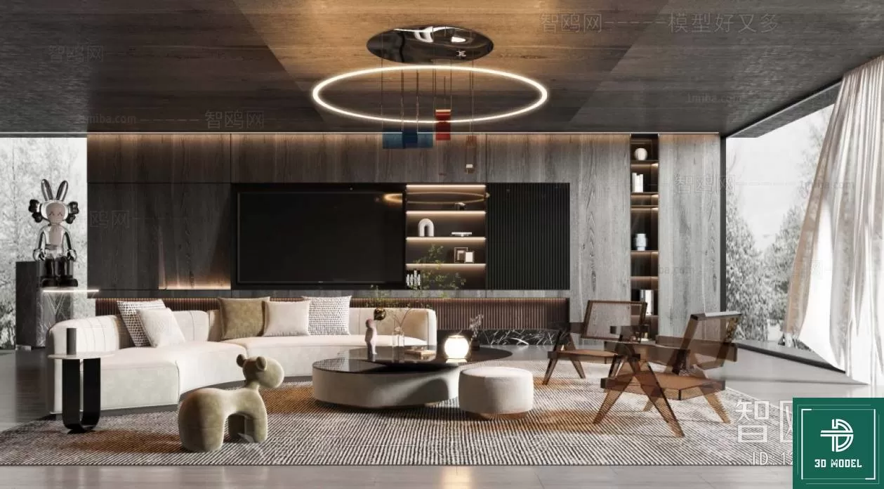 LIVING ROOM 3D SCENES – BLOCKS – 419 – PRO LIVING ROOM 3D SCENES – BLOCKS – 419 – PRO