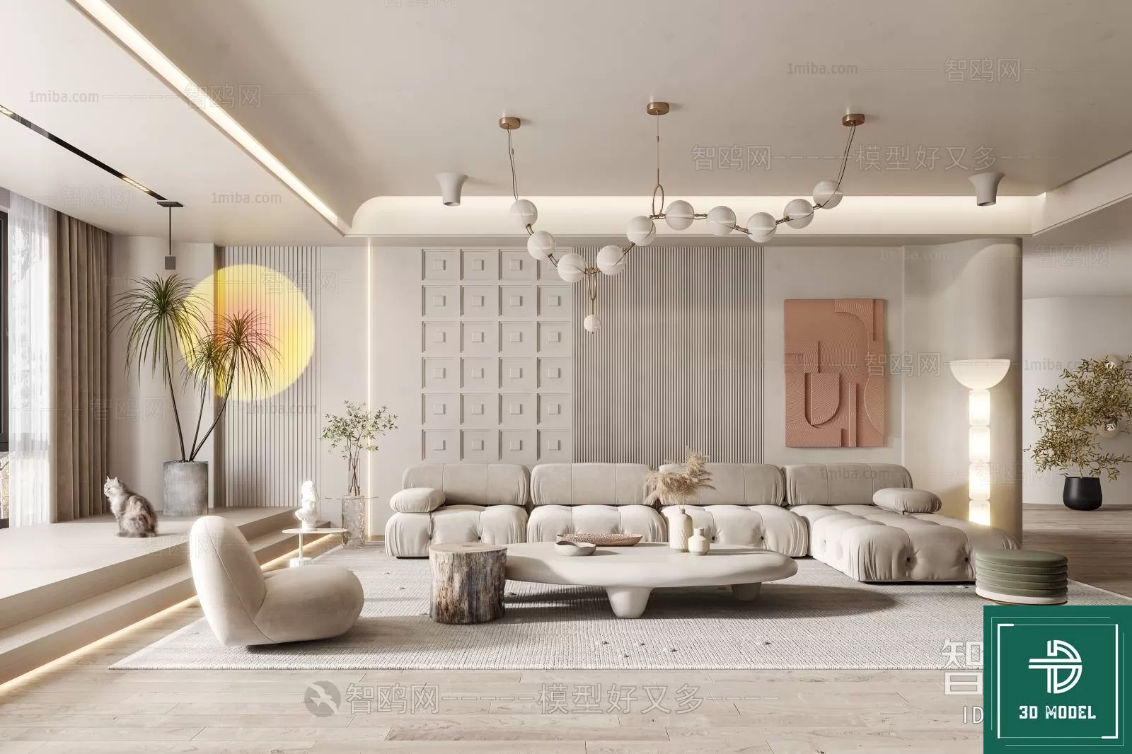 LIVING ROOM 3D SCENES – BLOCKS – 423 – PRO LIVING ROOM 3D SCENES – BLOCKS – 423 – PRO