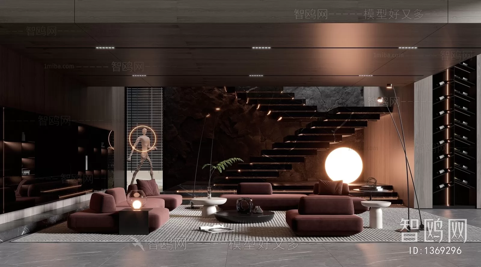 LIVING ROOM 3D SCENES – BLOCKS – 449 – PRO LIVING ROOM 3D SCENES – BLOCKS – 449 – PRO