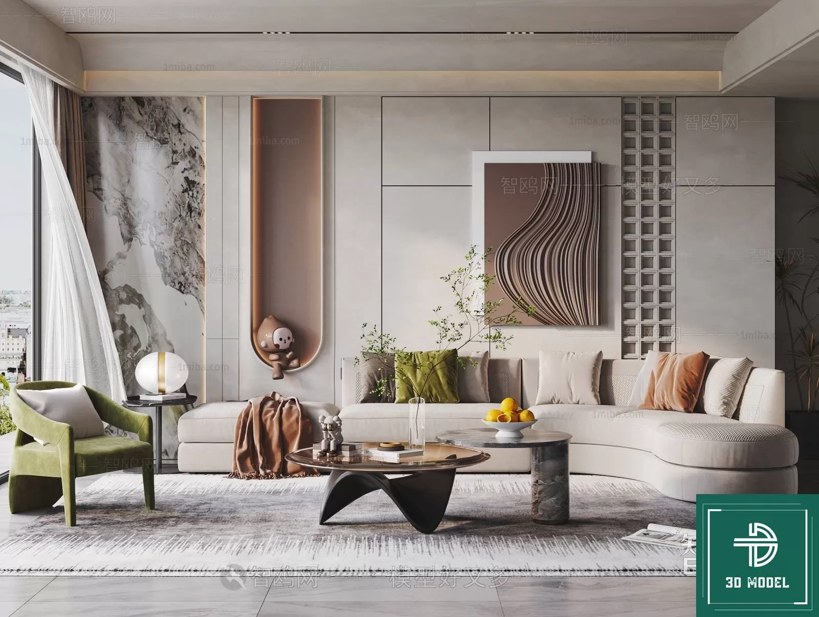 LIVING ROOM 3D SCENES – BLOCKS – 455 – PRO LIVING ROOM 3D SCENES – BLOCKS – 455 – PRO