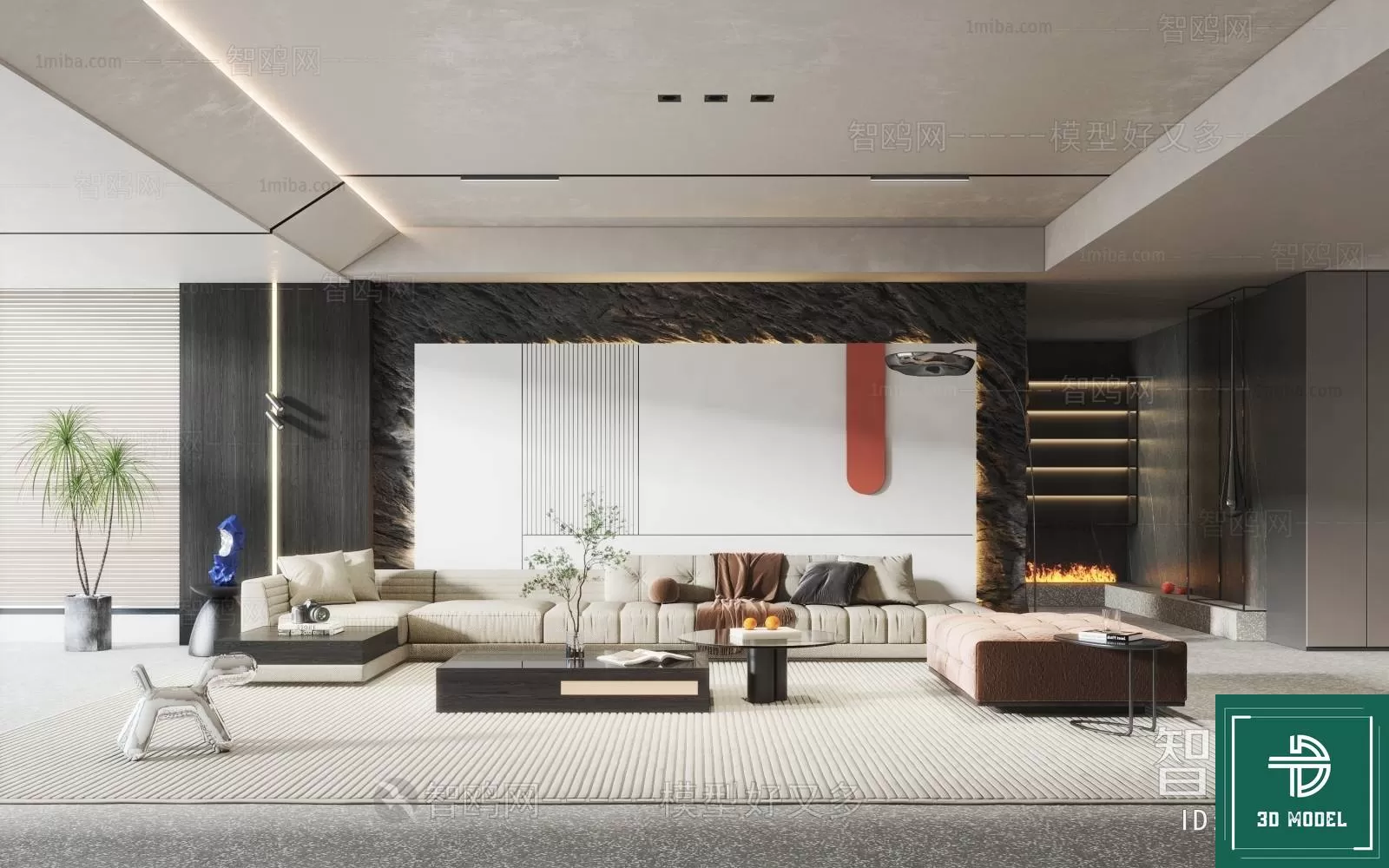 LIVING ROOM 3D SCENES – BLOCKS – 466 – PRO LIVING ROOM 3D SCENES – BLOCKS – 466 – PRO