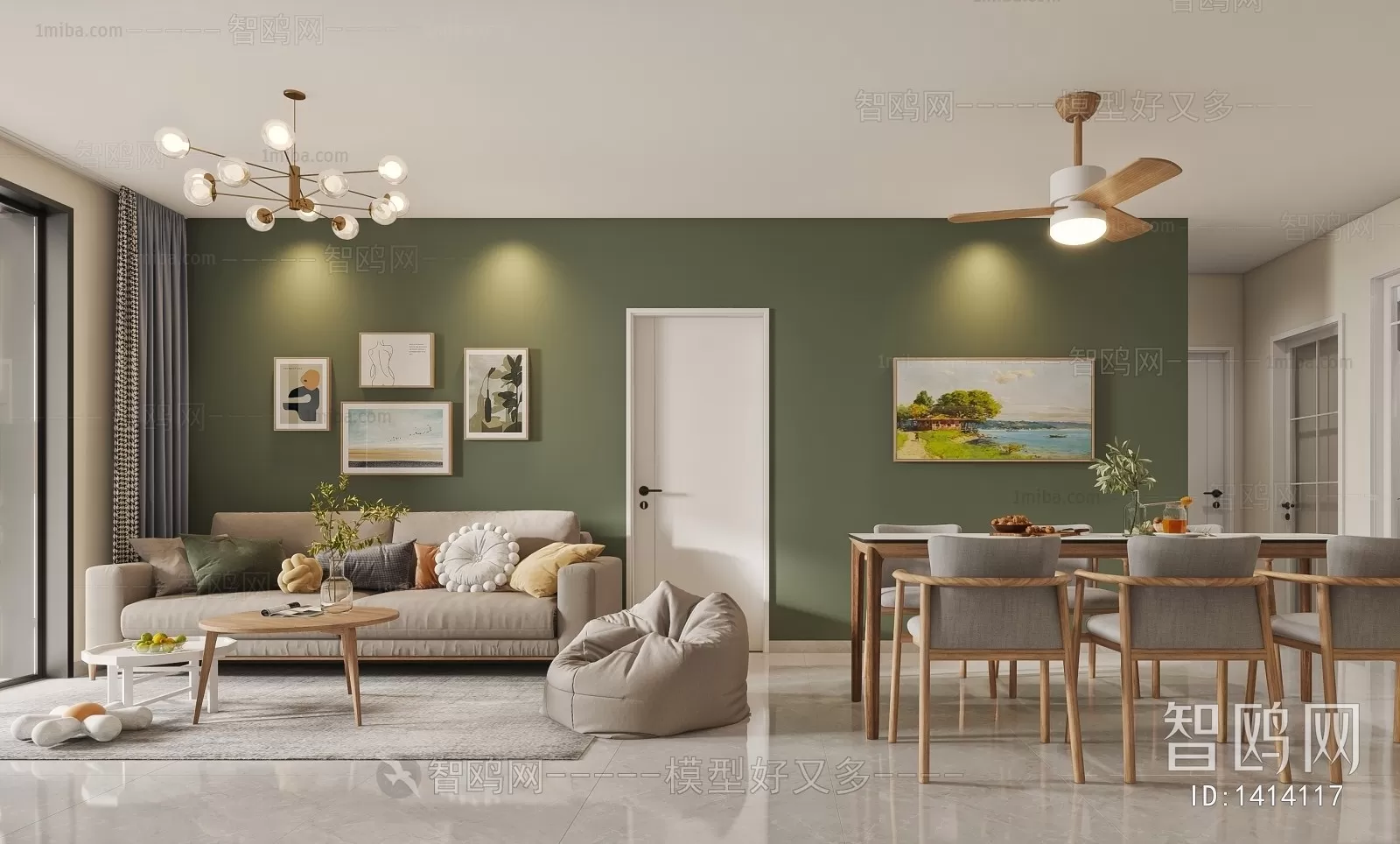 LIVING ROOM 3D SCENES – BLOCKS – 495 – PRO LIVING ROOM 3D SCENES – BLOCKS – 495 – PRO