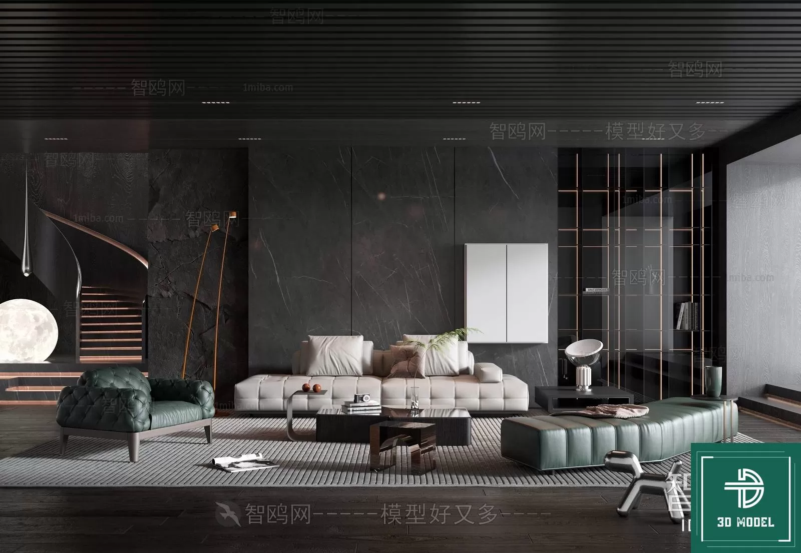 LIVING ROOM 3D SCENES – BLOCKS – 513 – PRO LIVING ROOM 3D SCENES – BLOCKS – 513 – PRO