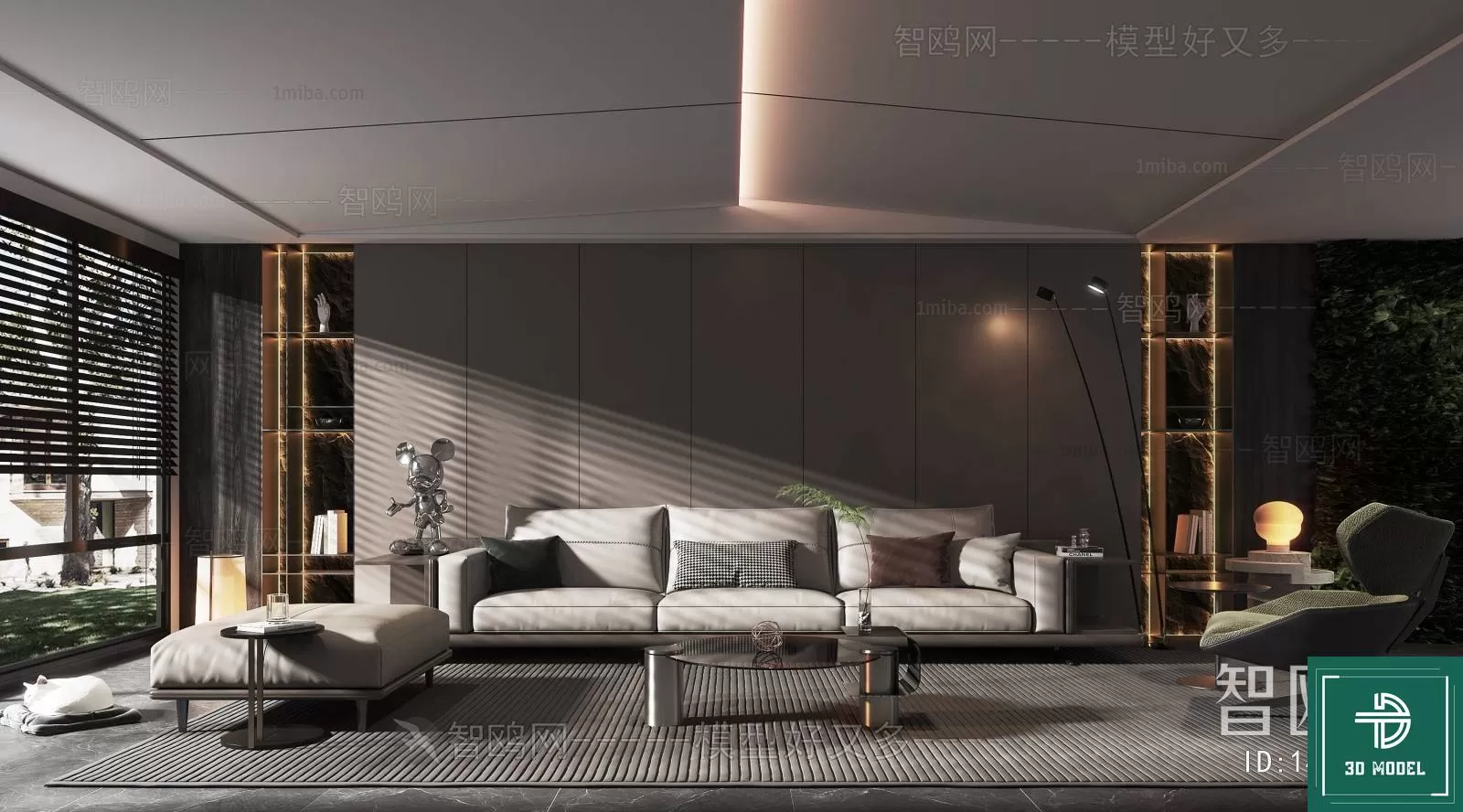 LIVING ROOM 3D SCENES – BLOCKS – 518 – PRO LIVING ROOM 3D SCENES – BLOCKS – 518 – PRO