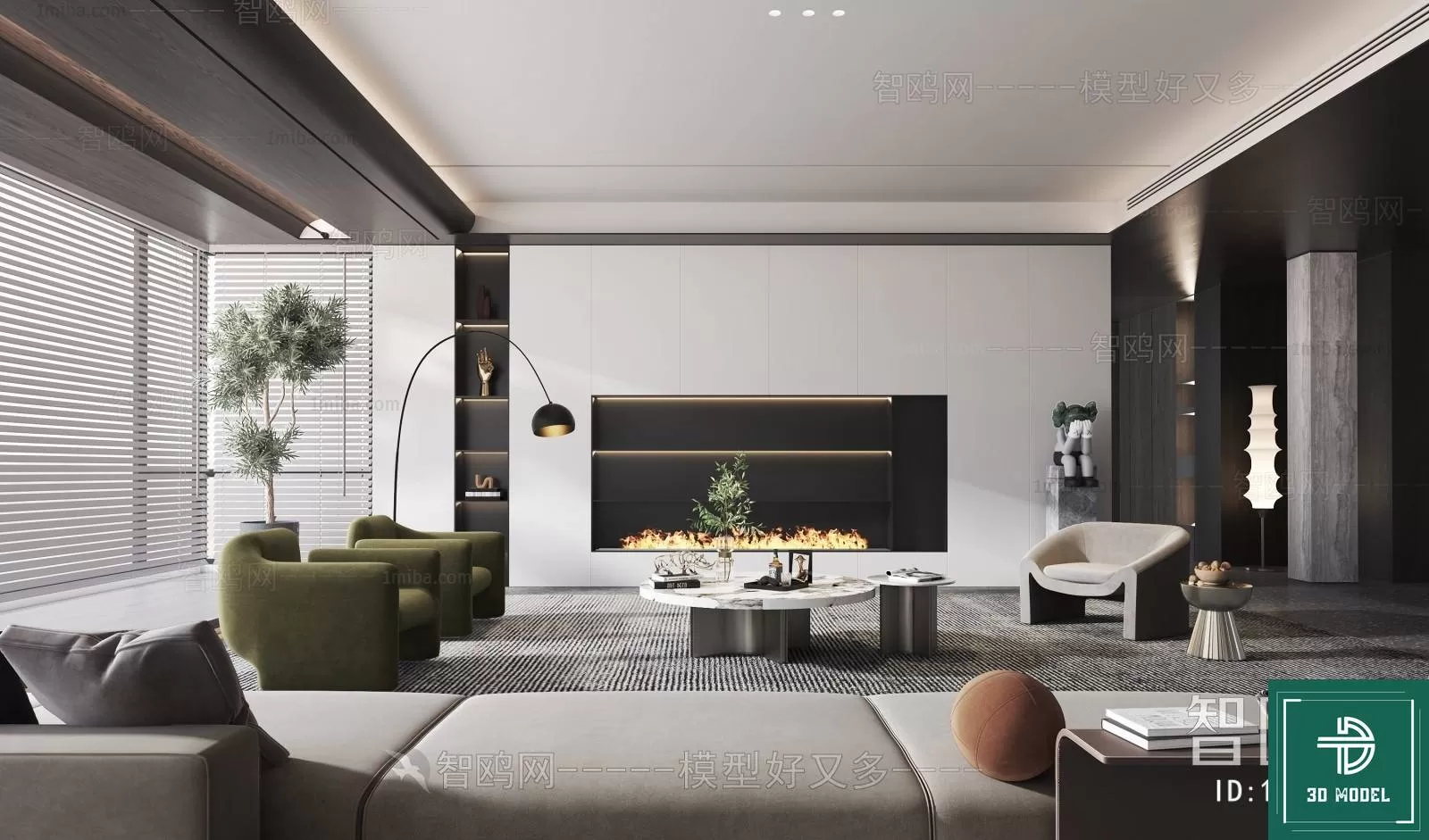 LIVING ROOM 3D SCENES – BLOCKS – 536 – PRO LIVING ROOM 3D SCENES – BLOCKS – 536 – PRO